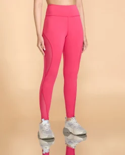 Athletic High-Waisted Mesh Leggings in Second SKN