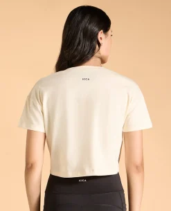 Avocado Cropped Cotton Top
