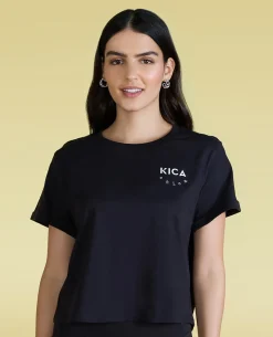 Cotton Everyday Top & Leggings - Black