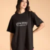 Cotton Oversized Printed Graphic Tshirt