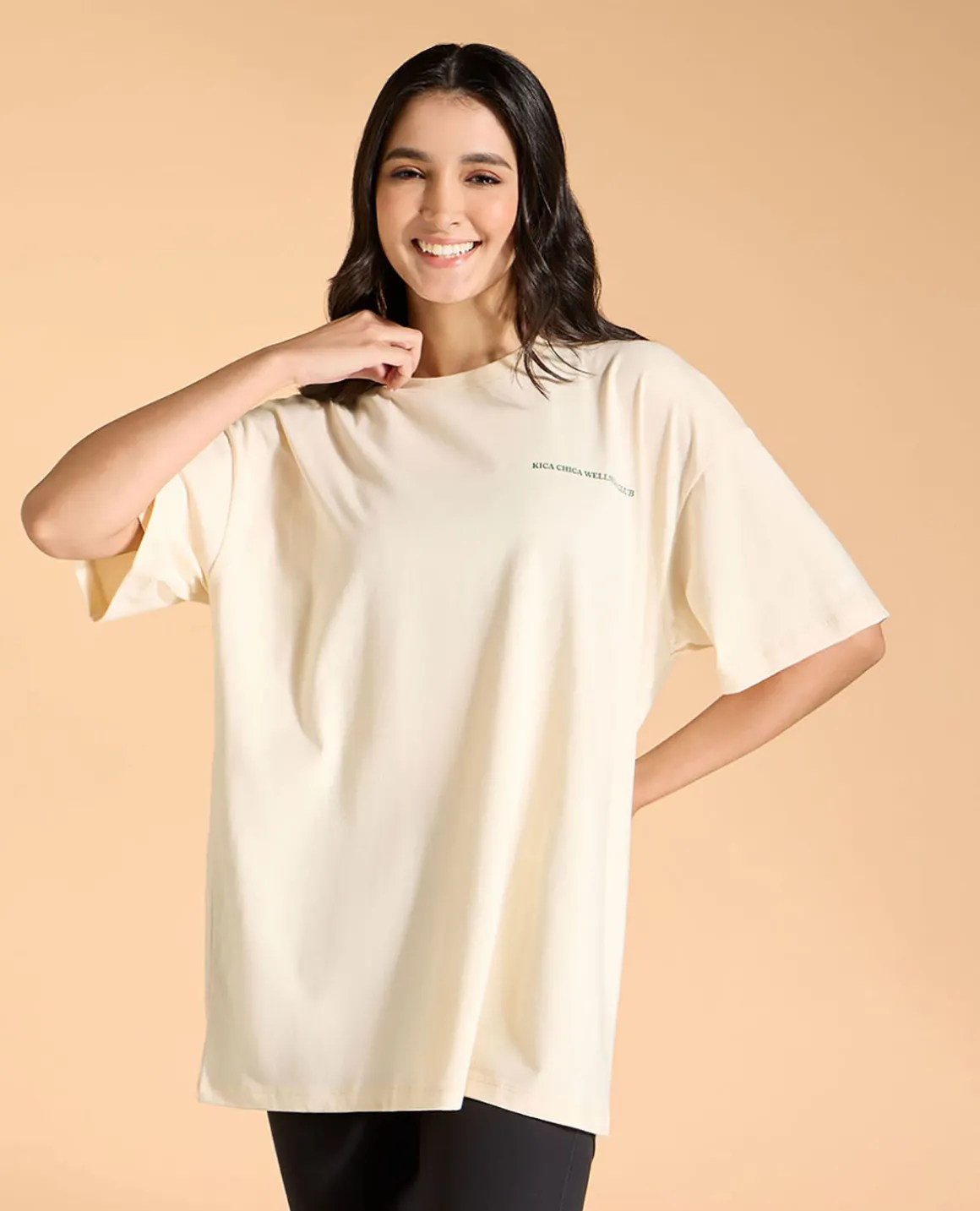 Cotton Oversized Printed Graphic Tshirt