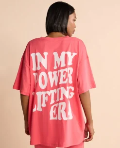 Cotton Oversized Printed Graphic Tshirt Apple