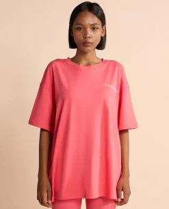 Cotton Oversized Printed Graphic Tshirt Apple