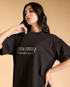 Cotton Oversized Printed Graphic Tshirt