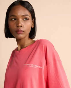 Cotton Oversized Printed Graphic Tshirt Apple