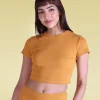 Cotton Ribbed Yoga Top