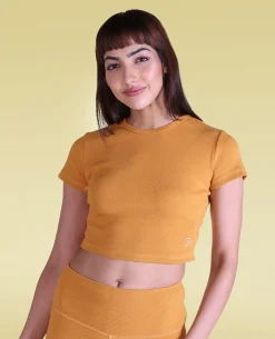 Cotton Ribbed Yoga Top