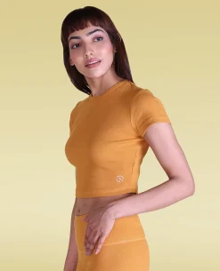 Cotton Ribbed Yoga Top