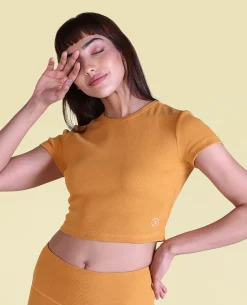 Cotton Ribbed Yoga Top