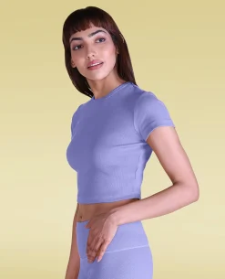 Cotton Ribbed Yoga Top