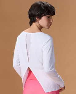 Cotton Yoga Full Sleeve Top White