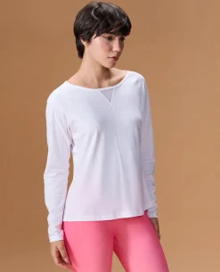 Cotton Yoga Full Sleeve Top White