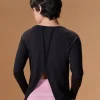Cotton Yoga Top Black