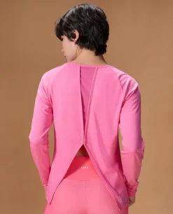 Cotton Yoga Top Pink