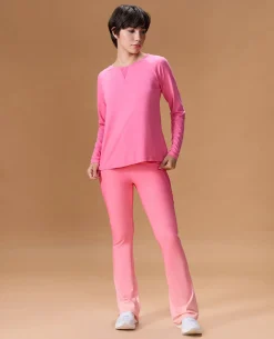 Cotton Yoga Top Pink