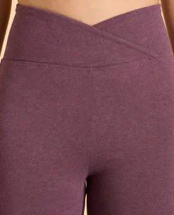 Criss-Cross Cotton Flare Pants