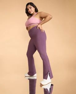 Criss-Cross Cotton Flare Pants