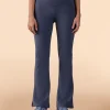 Criss-Cross Flare Pants in Second SKN