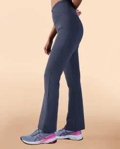 Criss-Cross Flare Pants in Second SKN