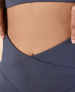 Criss-Cross Flare Pants in Second SKN