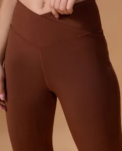 Criss-Cross Flare Pants in Second SKN