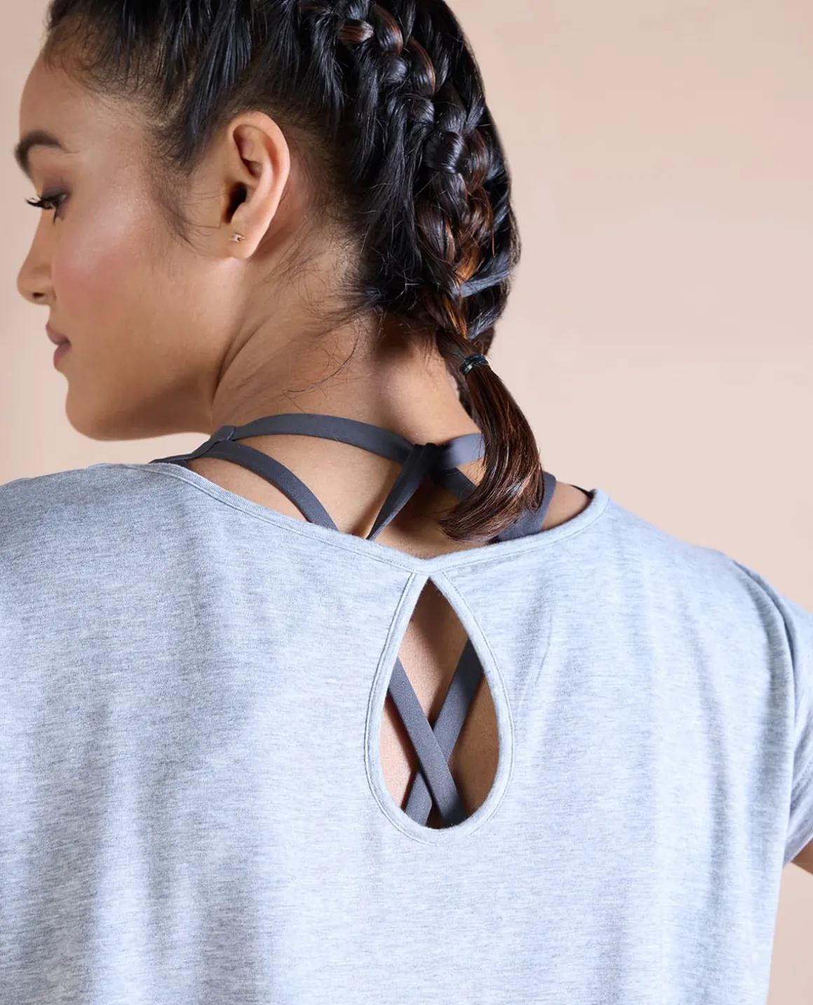 Ease In Tencel Top With Back Keyhole