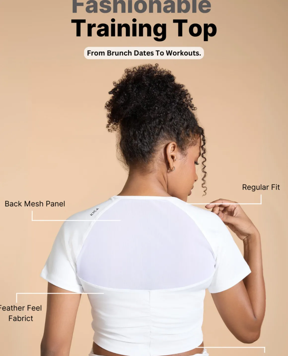 Feather Feel Ruched Crop Top