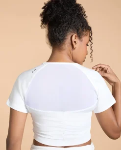 Feather Feel Ruched Crop Top and Leggings