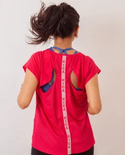 Feather Feel Running Top With Back Tape