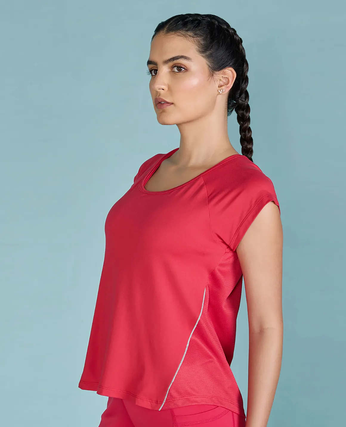 Feather Feel Running Top With Back Tape