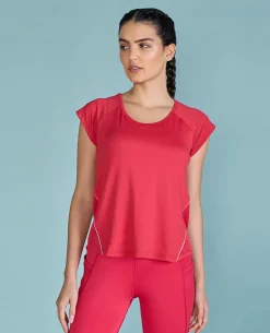 Feather Feel Running Top With Back Tape