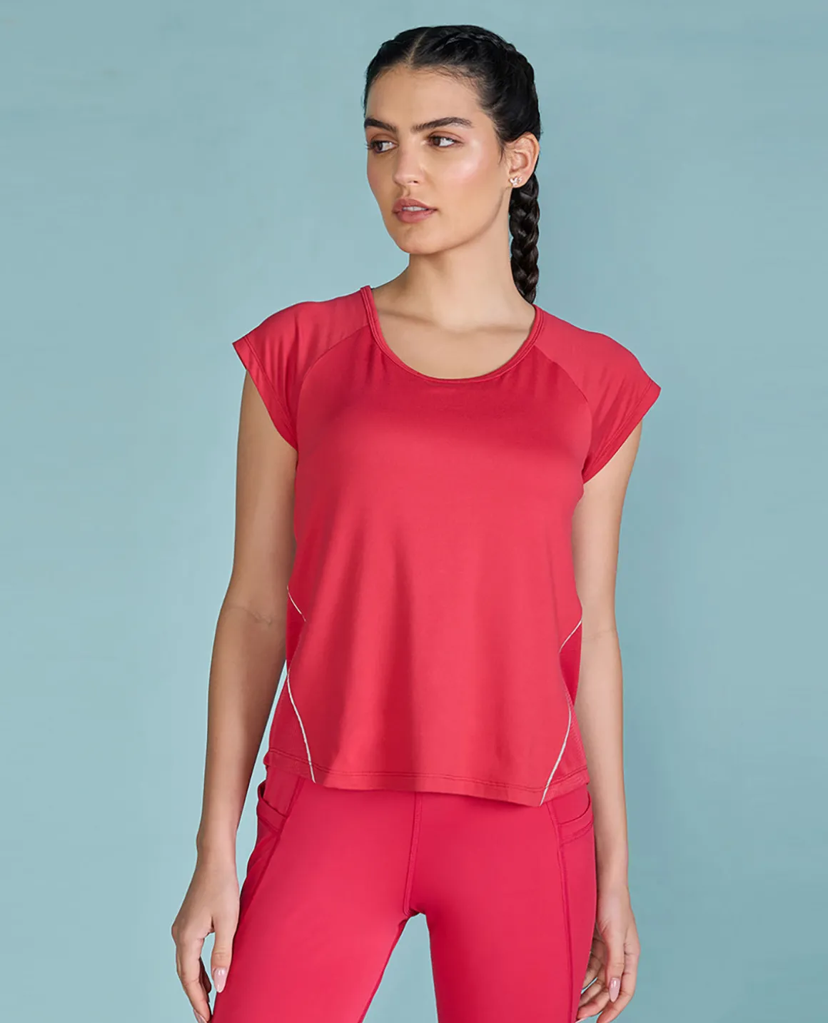 Feather Feel Running Top With Back Tape