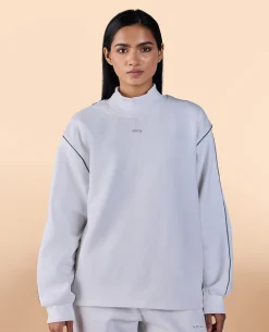 Fleece Oversized Sweatshirt White
