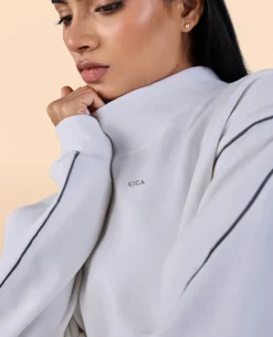 Fleece Oversized Sweatshirt White