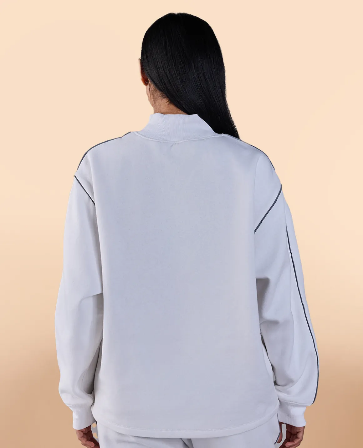 Fleece Oversized Sweatshirt White