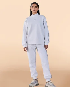 Fleece Oversized Sweatshirt White