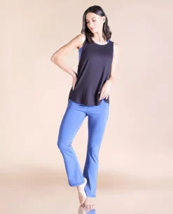 Flowy Cotton Tank Top Black
