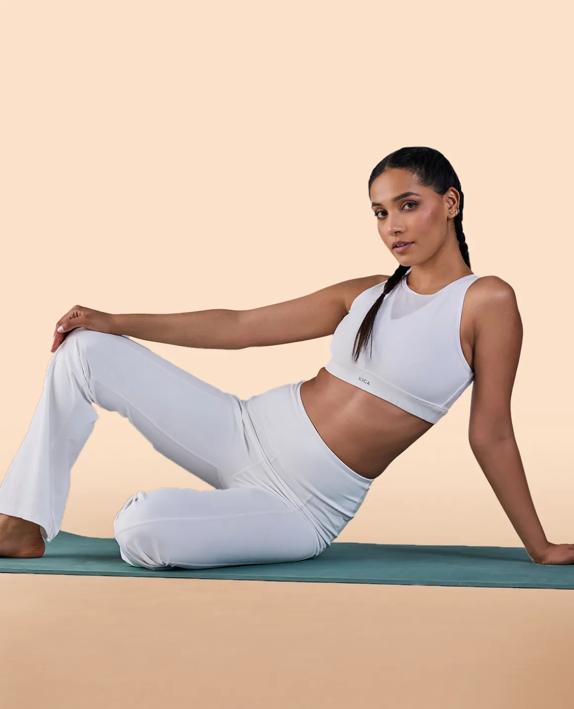 Formal Flare Pants in Second SKN White