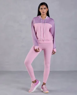 Full Sleeve Fashion Hoodie & Cotton Leggings Pink