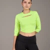 Gym Feather Feel Crop Top Neon