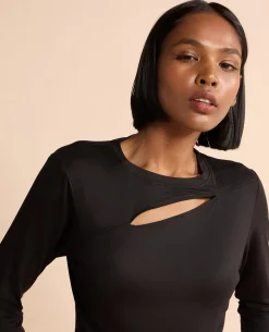 Gym Feather Feel Crop Top Black