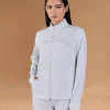Gym Training Jacket in Second SKN Fabric White
