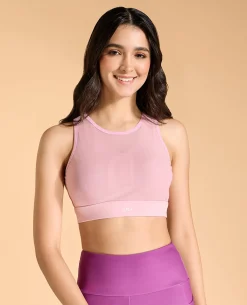 High Impact & Full Coverage Mesh Sports Bra