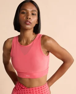 High Impact & Full Coverage Mesh Sports Bra