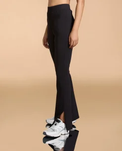 High Waist Ribbed Flared Pants