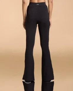 High Waist Ribbed Flared Pants