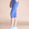 High Waisted 3/4 Leggings in Second SKN Fabric