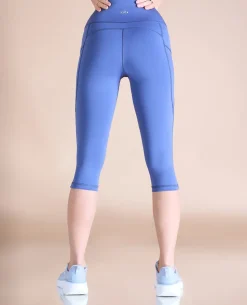 High Waisted 3/4 Leggings in Second SKN Fabric