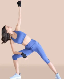 High Waisted 3/4 Leggings in Second SKN Fabric
