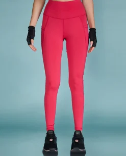 High Waisted Hot Pink Leggings